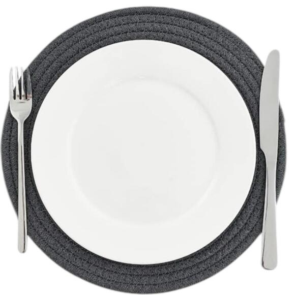 New! Woven Trivet Placemats Table Mats: Humbson 6Pcs Round Farmhouse 11.8x11.8 - Picture 2 of 3